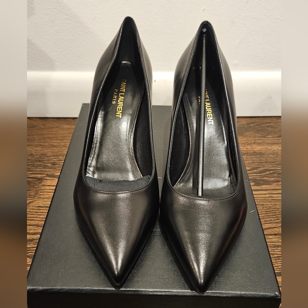 NWT Saint Laurent Women's Black Anja Tripon Pumps